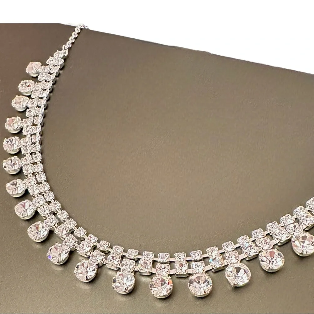 NWT Cézanne - Crystal Drop Collarbone Necklace